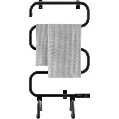 Sèche-serviettes Électrique à Basse Consommation Towel Black. 100 W, Indicateur Lumineux, Systèmes de Sécurité, Montage au Sol ou au Mur, Idéal pour Salles de Bain. (1/5)