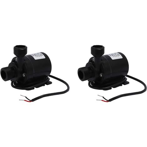 Pompe à eau submersible à moteur solaire sans balais 12 V CC, 2 x 800 L/h, 5 m (1/5)