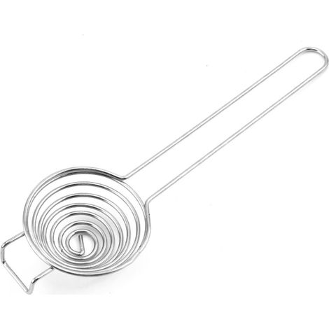 Séparateur de blanc d'œuf en acier inoxydable à long manche - Passe au lave-vaisselle - Pas de gouttes et pas de désordre - Séparateur d'œufs argenté/doré - Séparateur de jaune d'œuf en acier (1/5)