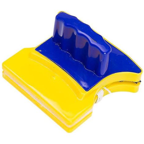 Nettoyeur magnétique double face pour vitres, double couche magnétique haute puissance, nettoyant épais pour vitres et sols en hauteur. (1/5)
