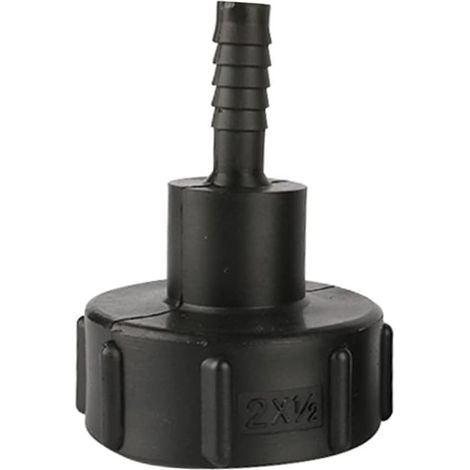 Adaptador de manguera para tanque IBC de 60 mm con rosca gruesa (importado a 12 mm) para manguera de jardín - Adaptador de válvula y herramientas de conexión de manguera (1/4)
