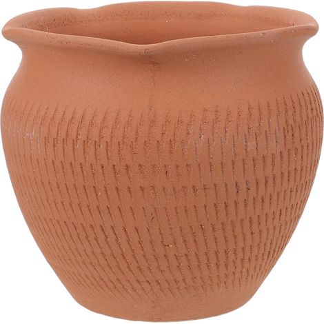 Kartoffelbehälter aus Terrakotta mit Belüftungslöchern für