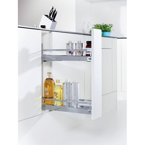 Coulissant porte bouteilles-épices pour meuble de 150 mm - Arena Style - finition Anthracite - KESSEBÖHMER FRANCE (1/2)