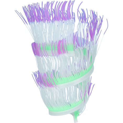 Anémone artificielle en silicone, plante aquatique simulée, décoration pour aquarium MPurple (1/5)