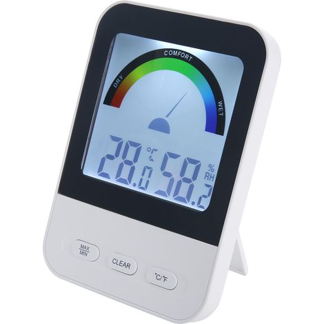 Thermomètre et hygromètre électroniques pour la maison, un moniteur de température et d'humidité avec fonction de mémoire (1/5)