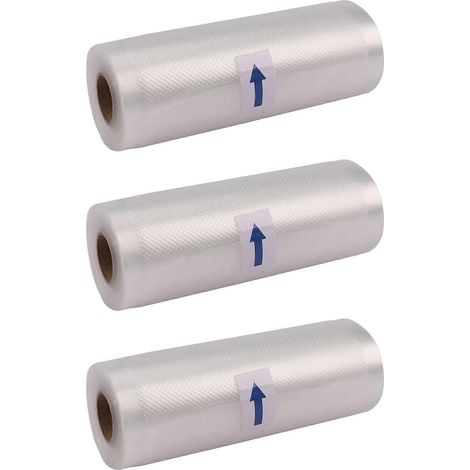 Lot de 3 sacs sous vide structurés pour la cuisson sous vide, la conservation des aliments en cuisine – 15 x 500 cm – JBMEDIA (1/4)