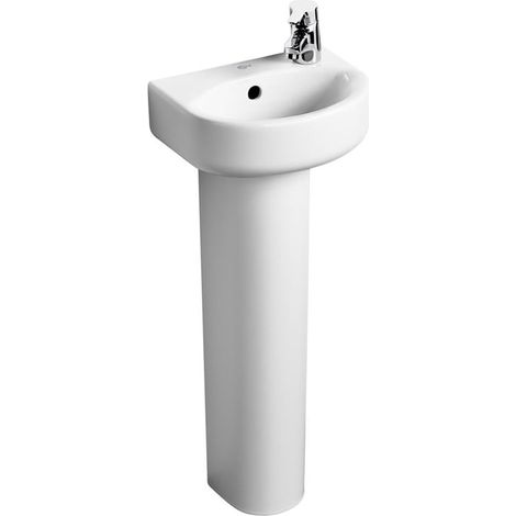Ideal Standard Concept Arc Handrinse Basin and Full Pedestal Right Handed 350mm Wide (1/2)