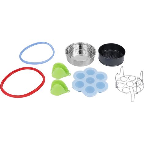 de panier vapeur grille à œufs et gants pour autocuiseur et