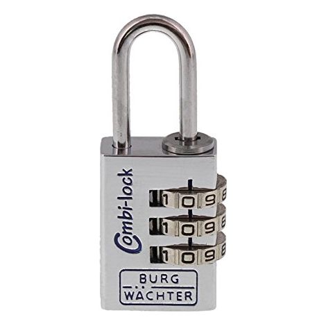 Burg Wächter 3631 Lucchetto 22.90 mm Argento alluminio cromato Serratura a combinazione numerica (1/4)