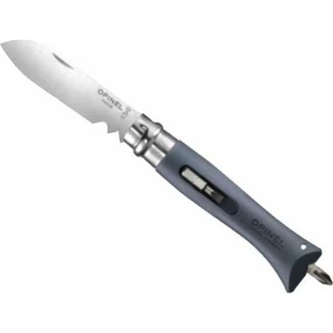 Coltello Virobloc Inox N. 9 Brico Grigio Opinel