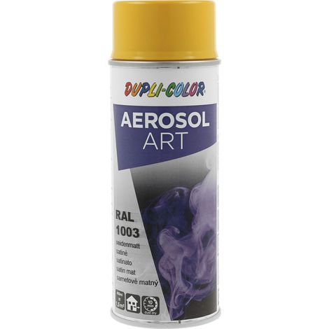 Dupli Color Aerosol Art Lackspray Graffiti Dose - wetterfest, lichtecht und UV-beständig - Graffiti-Spray 400ml, signalgelb seidenmatt RAL 1003