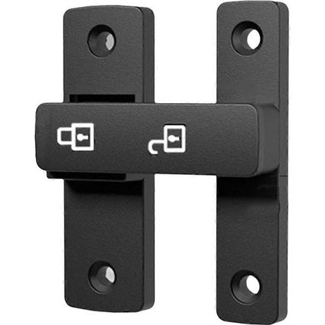 Verrou de porte métallique lumineux pour portes intérieures, portes de salle de bain, portes coulissantes, portes en bois et portes de grange - JBMEDIA (1/4)