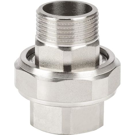Screw fitting 1 inch Threaded fitting, copper screw connection, joint (1/5)