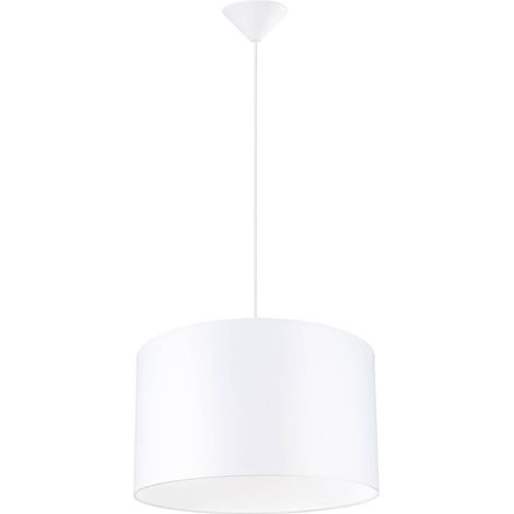 Lámparas colgantes Nova blanco tela/PVC 1xE27  40cm Sollux (1/5)