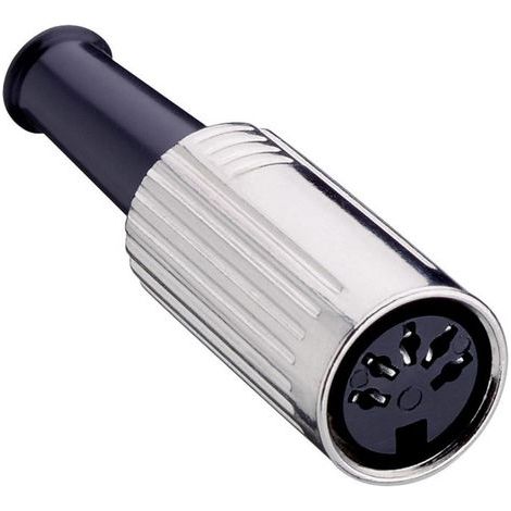 Connecteur rond DIN femelle, droit Lumberg 0121 06 Nombre de pôles: 6 argent 1 pc(s) D22125 (1/3)