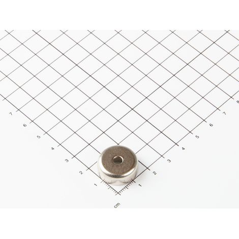 Magna-C Neodym Flachgreifer Ø20x7mm mit zylindrischer Senkung (1/4)
