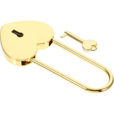 cadenas en forme de c ur en m tal avec cl cadenas d coratif (1/5)