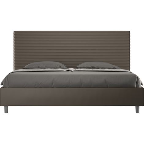 Letto Matrimoniale Large 180x200 cm Senza Rete Focus Cappuccino (1/5)