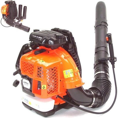 Benzin Rückenlaubbläser XXL Laubbläser 75ccm Rücken Laubgebläse 56116 Bläser