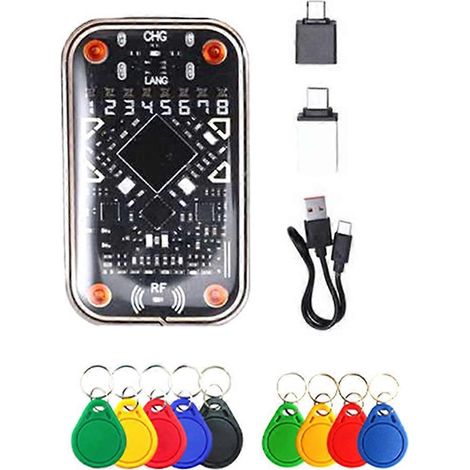 Chameleon Ultra V2.0 RFID Ultimate Emulator NFC Duplicator + 4xCUID 5xUID Schlüsselanhänger 125 kHz 13,56 MHz Kartendekodierungs-RFID-Lesegerät (1/5)