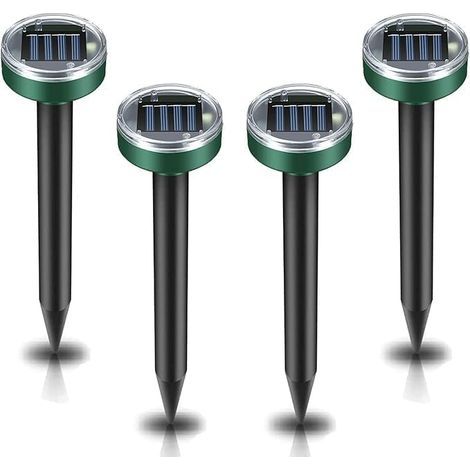 Répulsif à ultrasons pour souris, jardin, étanche, élimine les taupes, souris, rats, souris, rongeurs-NANOTEH (1/5)