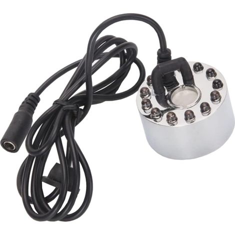 Couleur changeante 12 LED brumisateur brumisateur fontaine d'eau étang brouillard atomiseur humidificateur d'air (1/3)