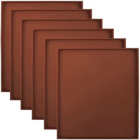 Tigrezy, 6er-Pack Silikon-Trockenmitteltabletten, Antihaft-Trockenmittelschale mit quadratischem Rand, geeignet für Fleisch, Gemüse, Obst und Lebensmittel-Trockenpads (1/5)