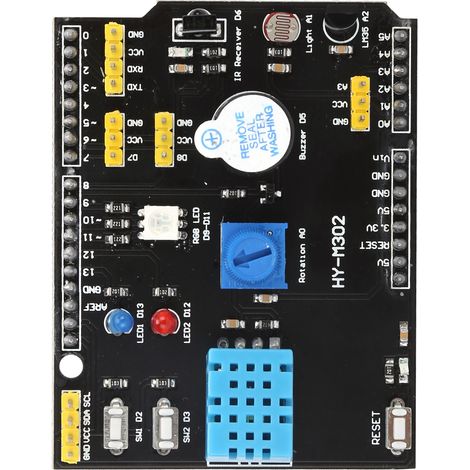 Carte d'extension multifonction 9 en 1 LM35 : humidité, température, accessoires informatiques (1/5)