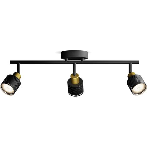 Philips Niall 8720169300118 Spot de plafond GU10 noir, or Y952283 (1/5)
