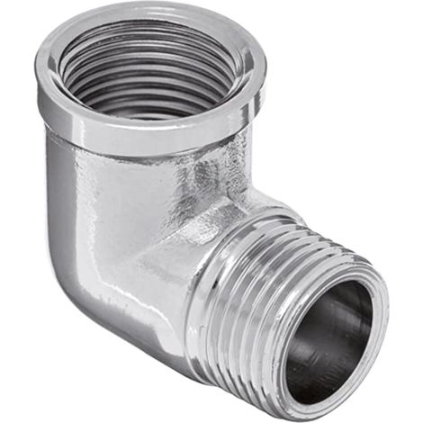 Raccordo in ghisa a gomito con attacco maschio/femmina per irrigazione -3/8" (1/3)