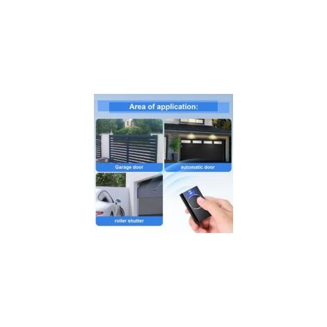 3 PiècesTelecommande Porte de Émetteur de Garage 868MHz,Telecommande Portail 4 Canaux Compatible avec XT4 868 SLH LR, XT4 868 SLH, XT2 868 SLH LR, XT2 868 SLH（Black） (1/4)