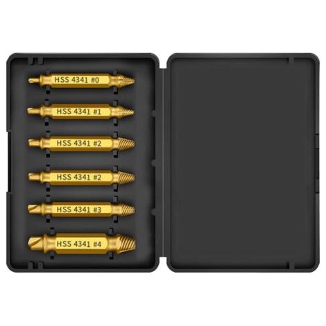 Kit Extracteur de Vis Abîmées - Débloquer Boulons avec Précision Extracteur Multifonction pour Mécanique Plomberie Réparation Auto Travail du Bois et Métal (1/5)