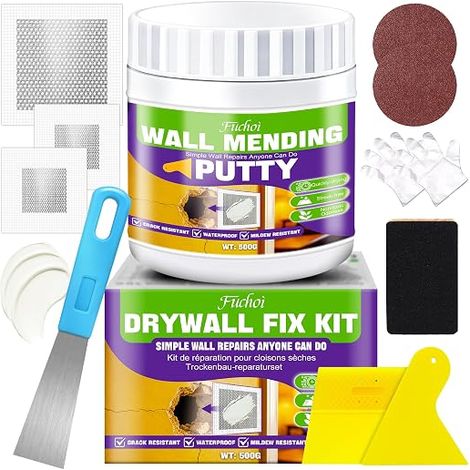 Wall Repair Kit for Holes and Cracks, Filler Paste, 500 g (1/5)