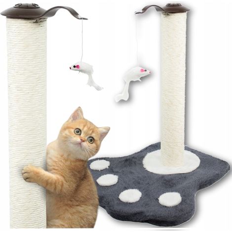 Bett, Kratzbaum, Turm für kleine und große Katzen, Plüschmaus 44