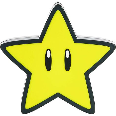 Lampe Étoile Super Mario Nintendo - Licence Officielle – 12 cm – 3 Pôles AAA, Jaune, PP6346NN, 12cm-Fei Yu (1/5)