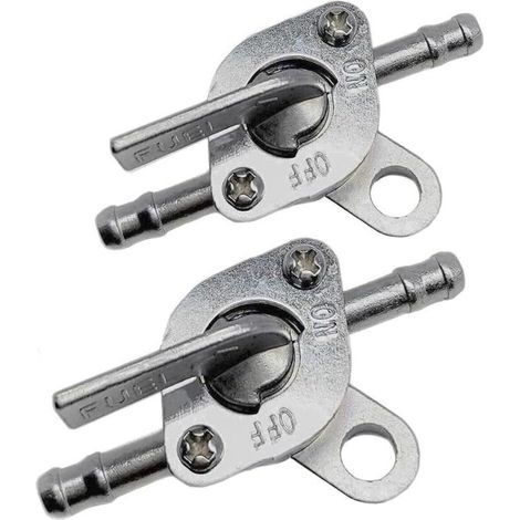 Vanne d'arrêt de carburant compatible avec les conduites de carburant de diamètre intéri 6 mm (1/4" ou 3/16") pour kart, scooter, mini-moto tout-terrain, VTT, petits mots, 50 cc, 70 cc, 90 cc, 1 (1/5)