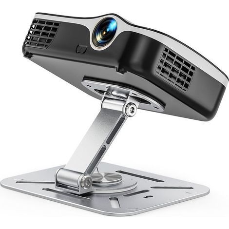 Support de Projecteur de Bureau, Support Mural et Plafond Pliable pour Projecteur Rotation à 360°, Pied de Vidéoprojecteur avec Vis 1/4" pour Home Cinéma, Salle de Jeux, Bureau (1/5)