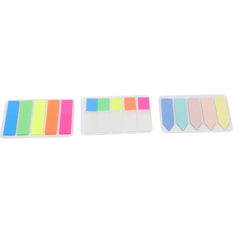 15 Packs Marqueurs de Page, Onglets Index 5 Couleurs Irisées, Repères Clés Réutilisables, Étiquettes Transparentes en PET pour Maison, École, Bureau (1/5)