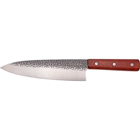 Coltello  cucina Tramuntana modello CF30 Chef lama de acciaio de acciaio de 420 armato de 22,5 cm, manico de legno de palissandro, con scatola de presentazione. Articolo di importazione.