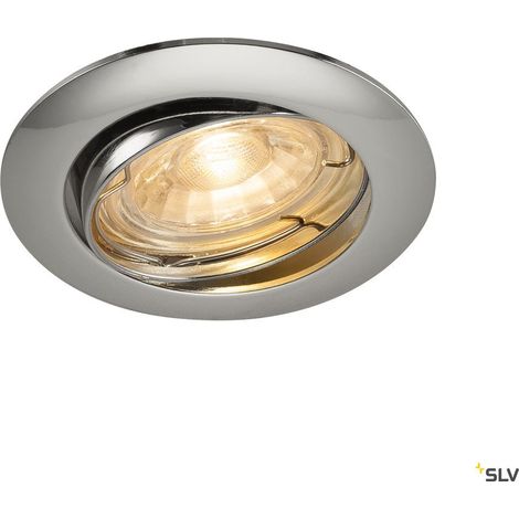 Encastré PIKA orientable chrome QPAR51 max. 50W - SLV - 1000719