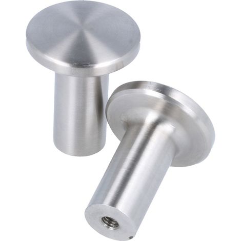 Möbelknopf Schubladenknopf Sockelknopf Türknopf Edelstahl Schrankknopf 32mm (1/5)