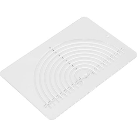Règle circulaire pour patchwork, semi-circulaire, durable, en acrylique transparent, de haute précision, utilisable dans de nombreuses applications de couture et de patchwork.