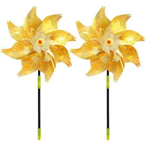 Epouvantail À Oiseaux - Pinwheels Réfléchissants Antioiseaux - Pour Jardin Extérieur Et Culture - Lot De 2 (1/3)