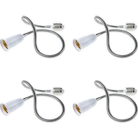 Adaptateur flexible pour ampoule E27 vers E27 (4 piècesblanc60 cm) (1/5)
