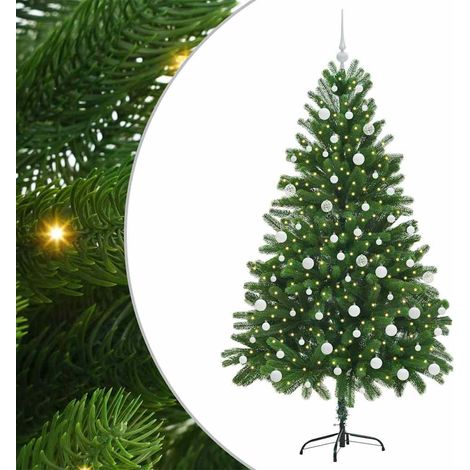 Weihnachtsbaum mit 300 LEDs mit Ständer Grün 180 cm PE vidaXL (1/5)