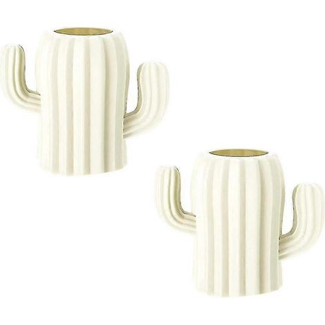Set mit 2 niedlichen und praktischen Kaktus-Stifthaltern fürs Büro.