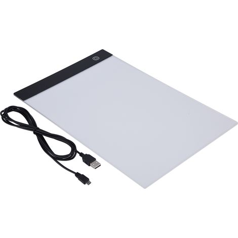 Panneau lumineux A4 USB pour dessin, calque et traçage - Table lumineuse LED avec réglage de luminosité 3 niveaux (1/5)