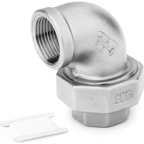 1 pièce 1/2" BSP Elbow femelle raccords de tuyau 304, raccord de tuyau