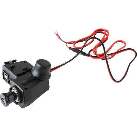 Chargeur universel pour téléphone avec prise double USB 10 à 24 V pour moto et voltmètre, charge rapide. (1/5)