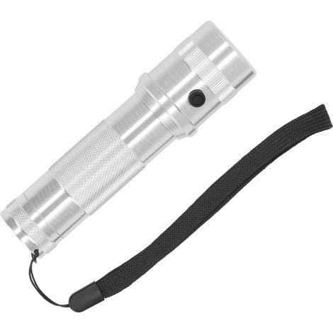 Lampe torche LED RGB argentée à 10 couleurs en 1 étape, étanche IPX4, multicolore (1/5)